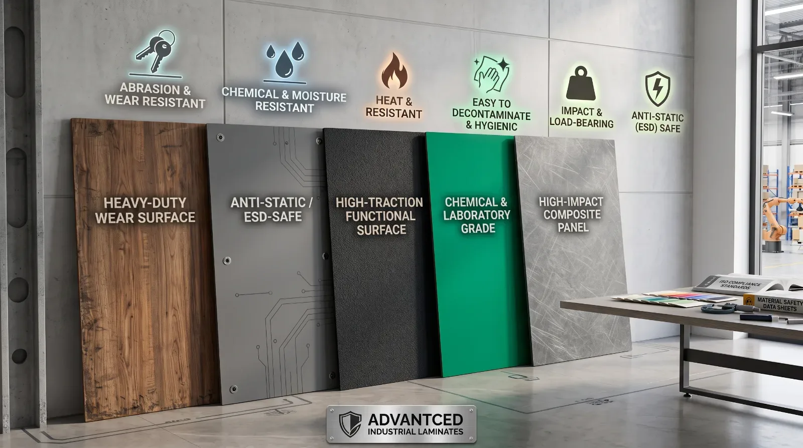 photo that shows industrial laminates